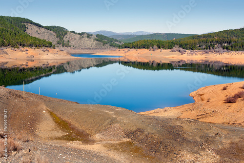 Embalse del Vado en la Sierra Norte. Espa  a