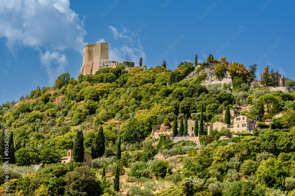 Rocca di Tentennano, Castiglione d'Orcia, Toscana, via Francigena