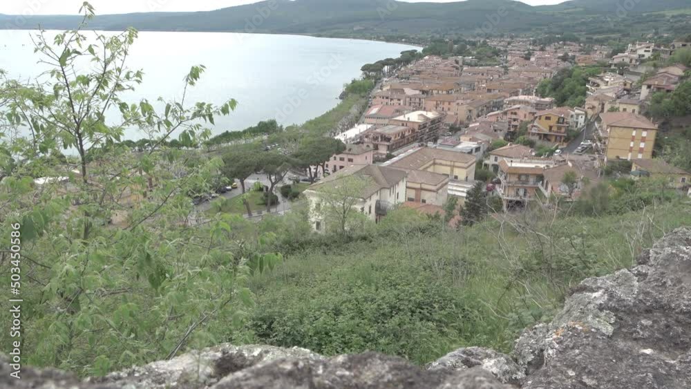 Panoramic view Bracciano lake, Lazio, Italy Panoramic view Bracciano lake, Lazio, Italy