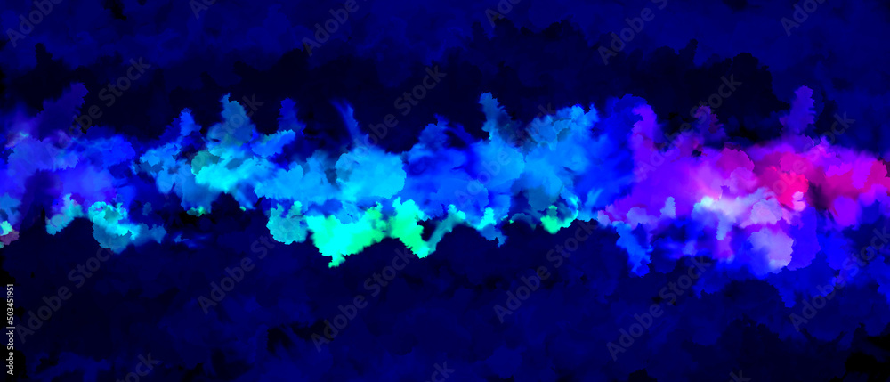 abstract background with blue smoke