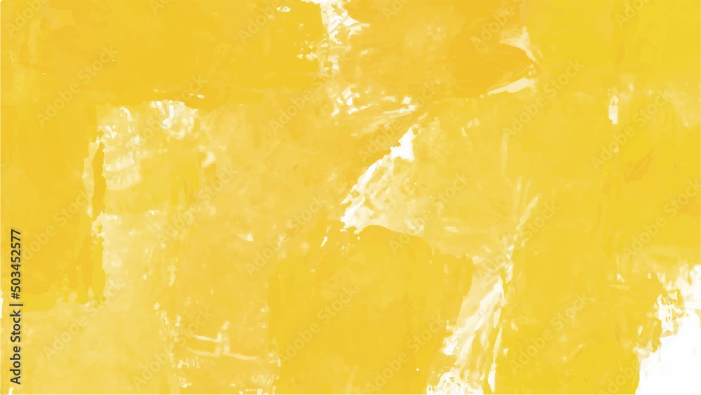 Naklejka premium Yellow watercolor background for your design, watercolor background concept, vector.