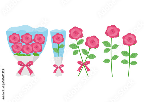 薔薇_ピンク_セット_カラー
