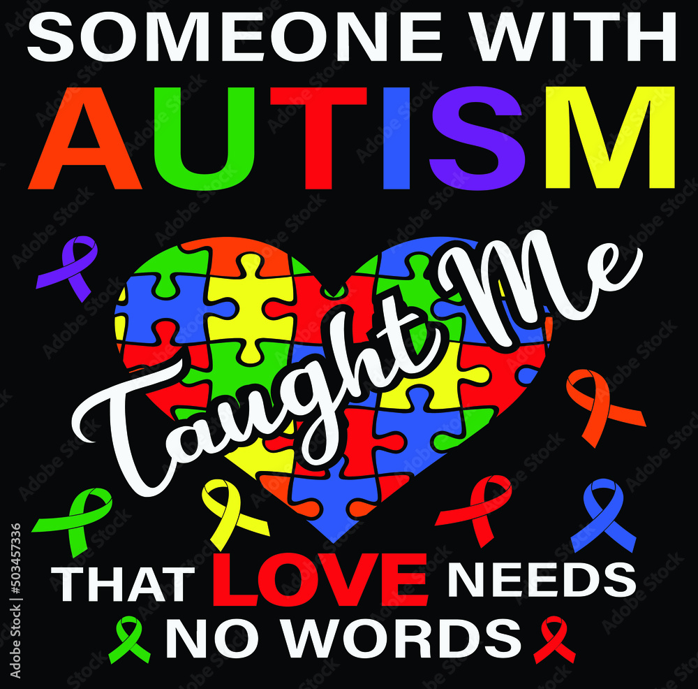 Autism Awareness Vector Illustrations, Autism Awareness t shirt design