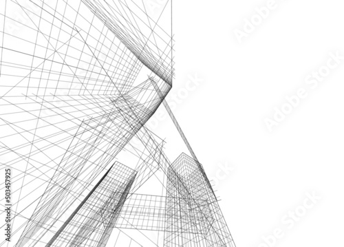 abstract architectural sketch