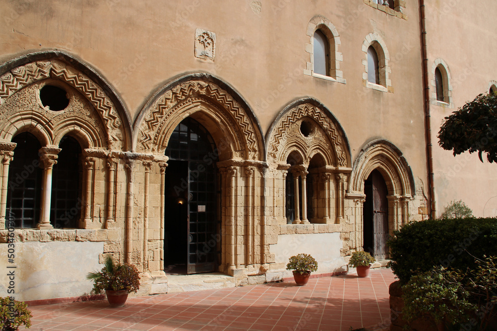 cistercian monastery (santo spirito) in agrigento in sicily (italy)