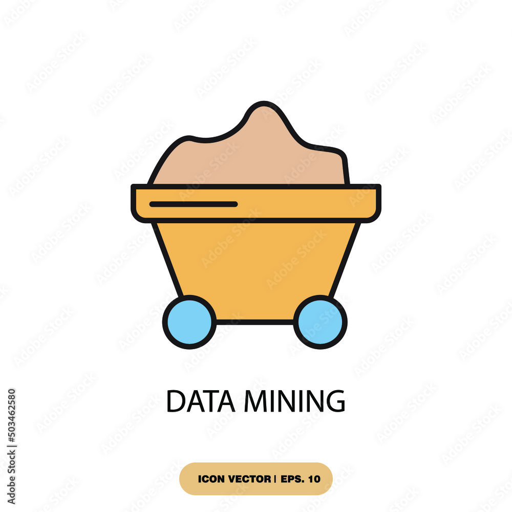 data mining icons symbol vector elements for infographic web data mining icons symbol vector elements for infographic web