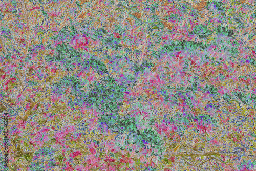 Beautiful background with pattern flowers. Photo stylization. High quality photo