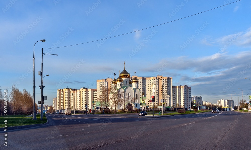Church in Yuzhnoye Butovo May 06, 2022 Moscow