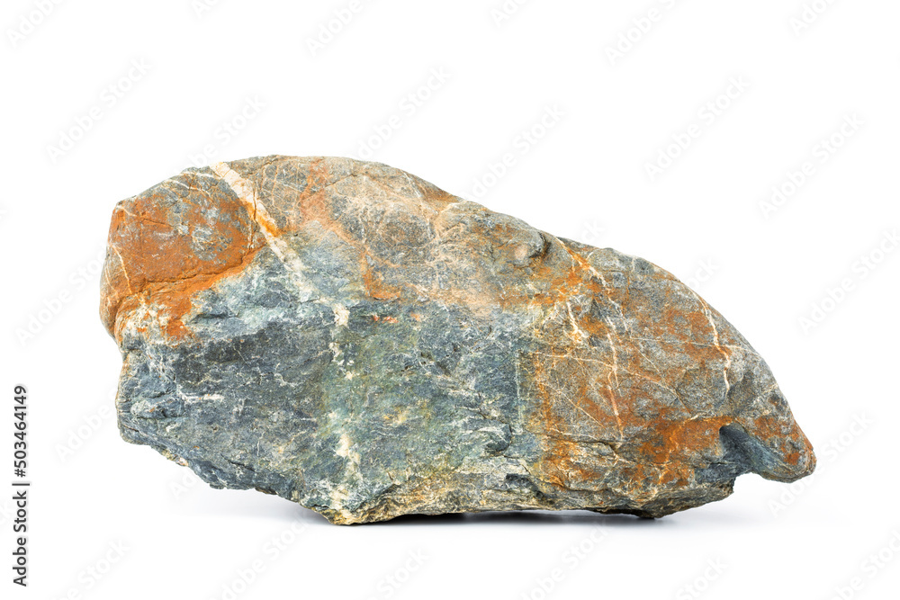 River rock or mountain rock isolated on a white background River rock or mountain rock isolated on a white background