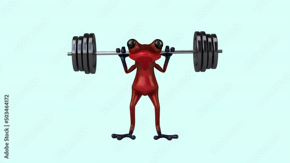 Fun 3D cartoon frog with the alpha channel included Fun 3D cartoon frog with the alpha channel included