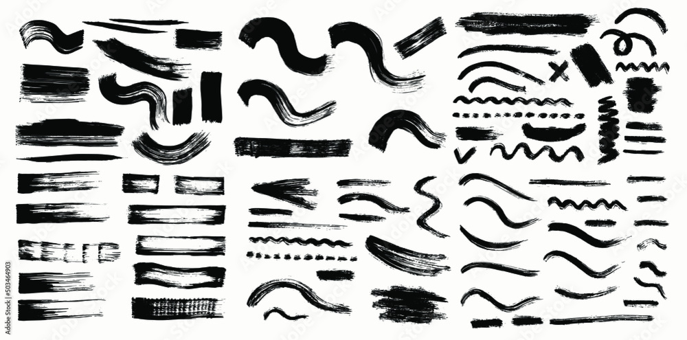 Free hand Brushes set Free hand Brushes set