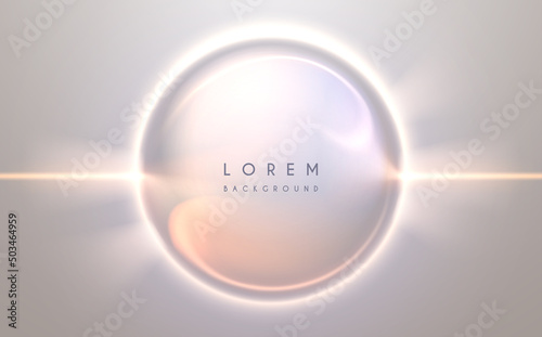 Abstract circle light effect background