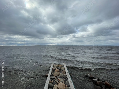 storm over the sea photo