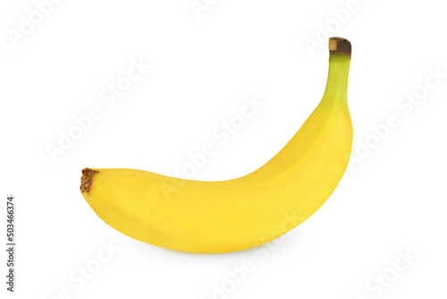 Banana on an isolated white background. Fresh fruit
