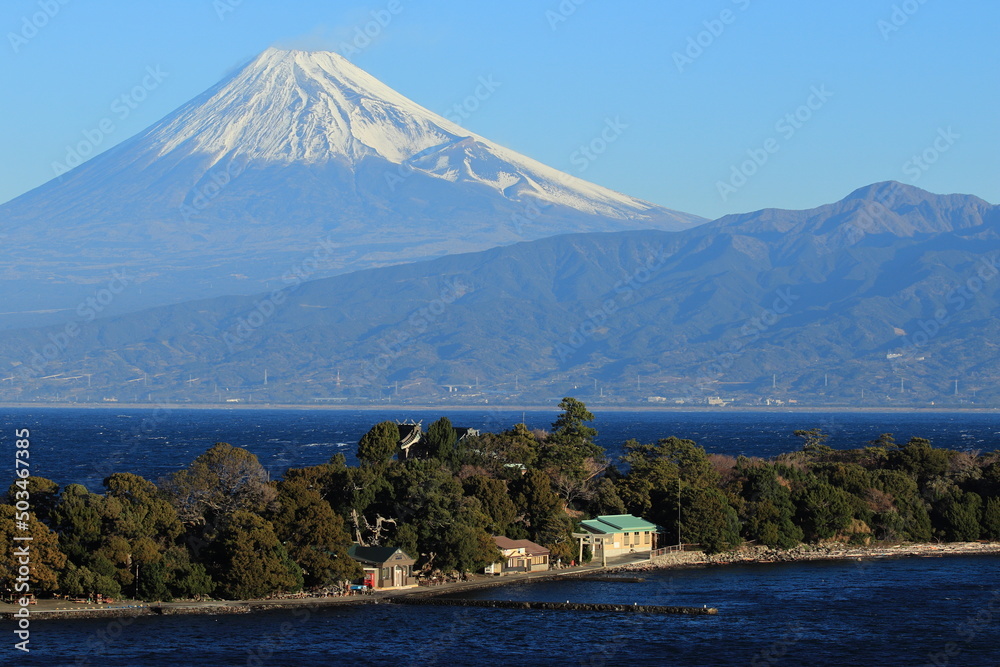 大瀬崎からの富士山