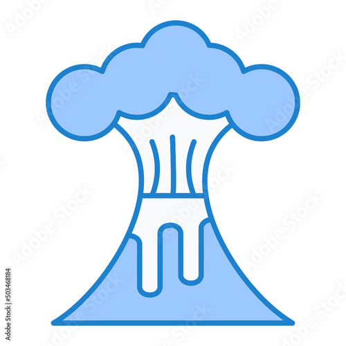 Volcano Icon Design