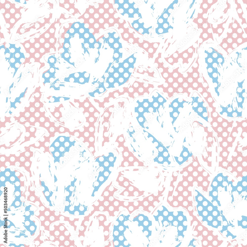 Floral Dotted Seamless Pattern Design Floral Dotted Seamless Pattern Design