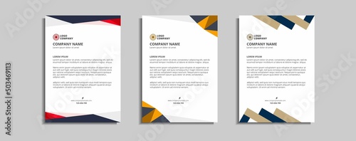 modern corporate letterhead template design
