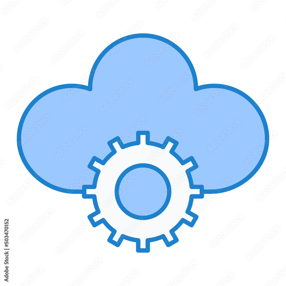 Cloud Settings Icon Design Cloud Settings Icon Design
