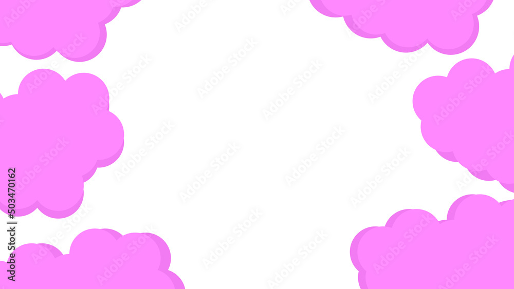 pink clouds on white pink clouds on white