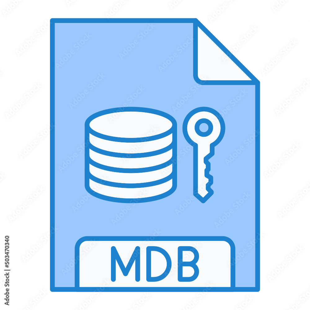 MDB File Format Icon Design MDB File Format Icon Design