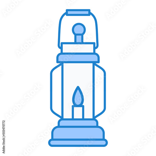 Oil Lamp Icon Design