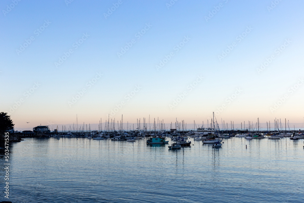 A view on marina with boats
