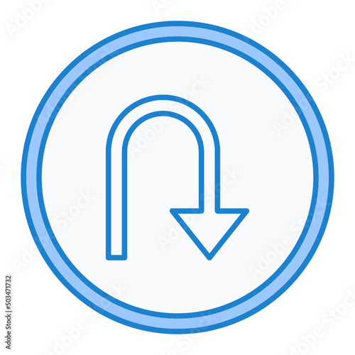 Turn Down Icon Design