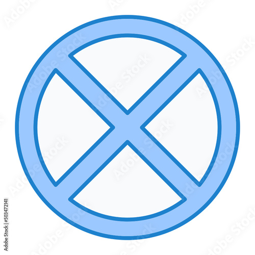 No Stopping Icon Design