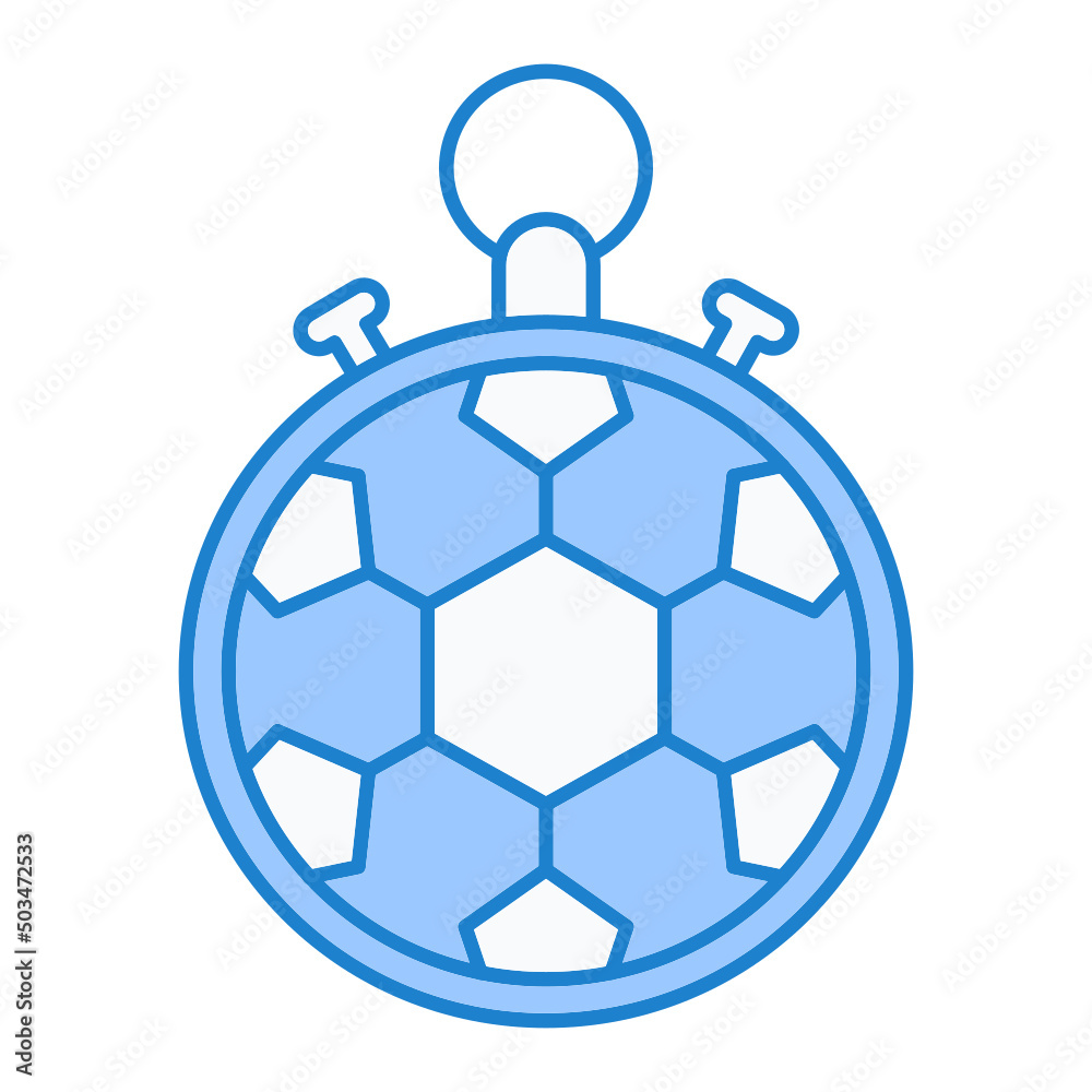 Fototapeta premium Football Time Icon Design