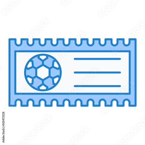 Football Ticket Icon Design