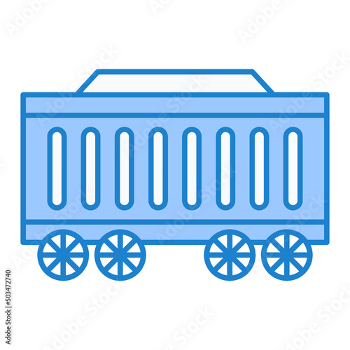 Railway Carriage Icon Design