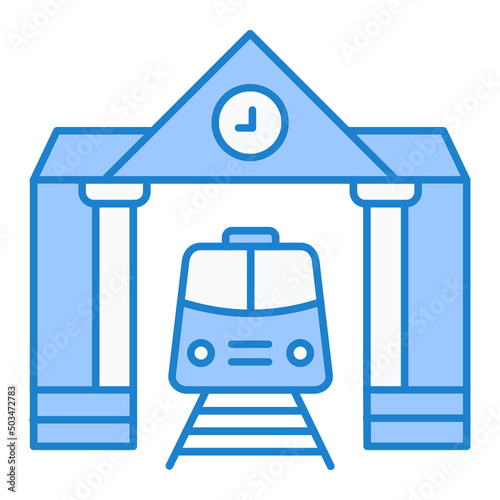 Train Station Icon Design