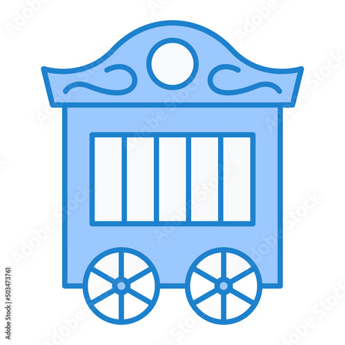 Circus Wagon Icon Design
