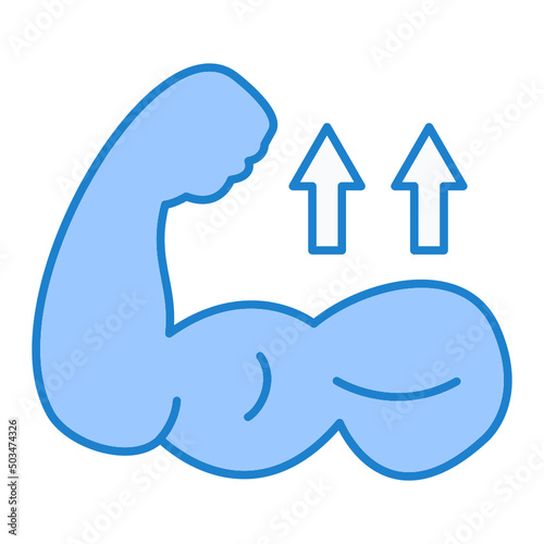 Bicep Grow Icon Design
