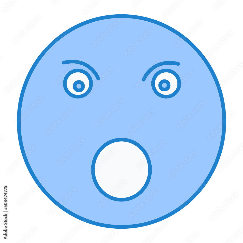 Surprised Emoji Icon Design Surprised Emoji Icon Design