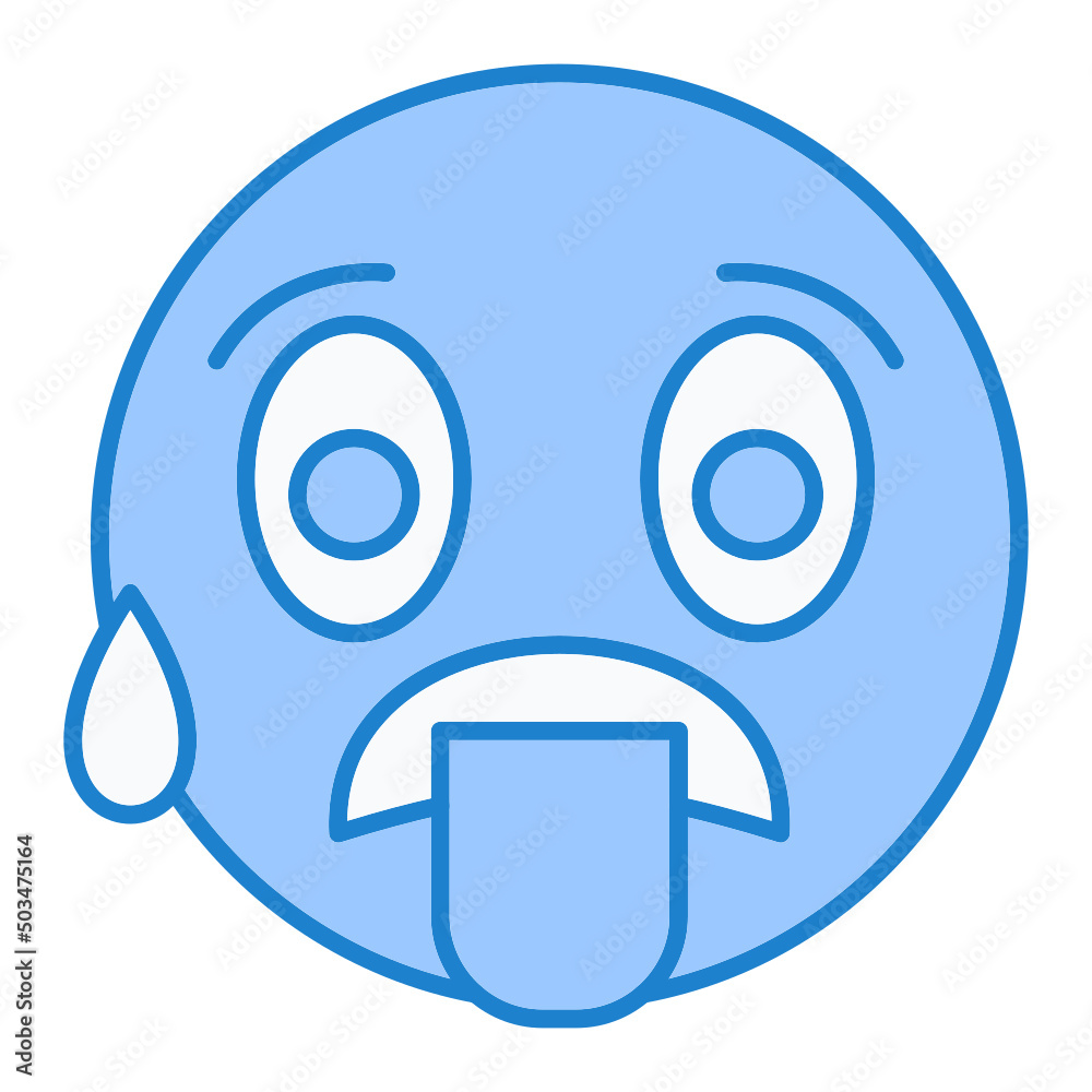 Hot Emoji Icon Design Hot Emoji Icon Design