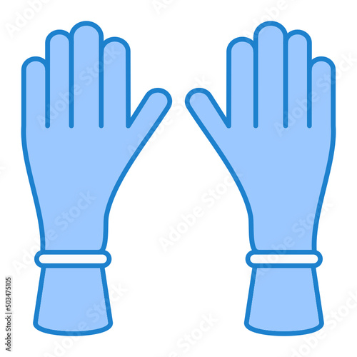Kitchen Gloves Icon Design