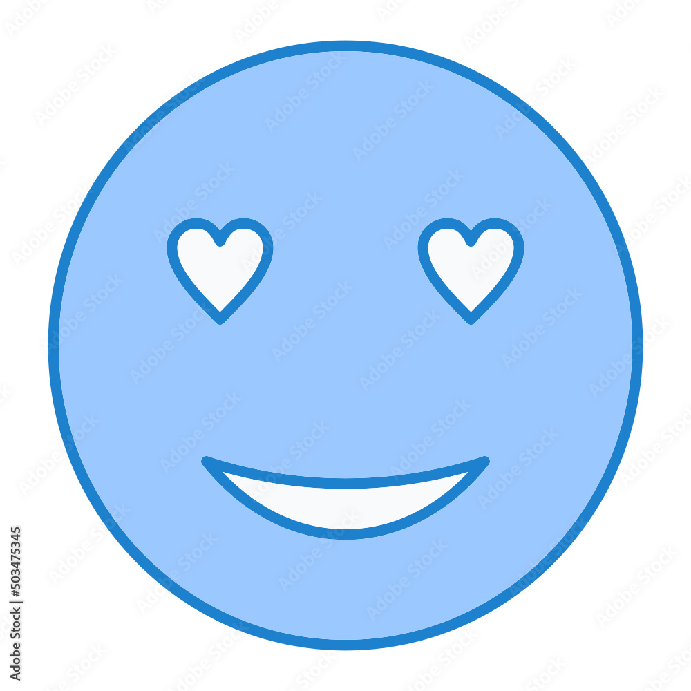 In Love Emoji Icon Design In Love Emoji Icon Design