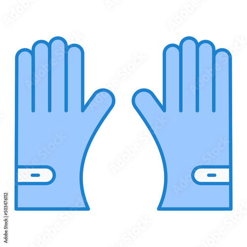 Fireproof Gloves Icon Design