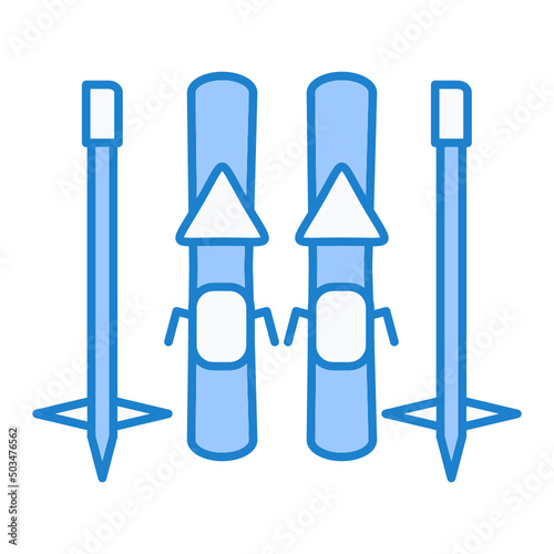 Skis Icon Design