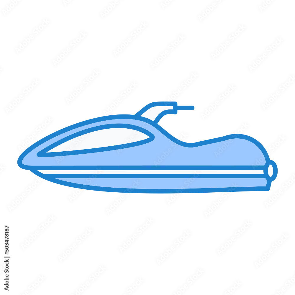 Jet Ski Icon Design