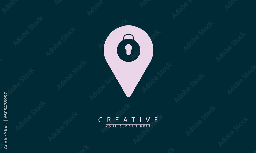 vector location combination logo vector location combination logo