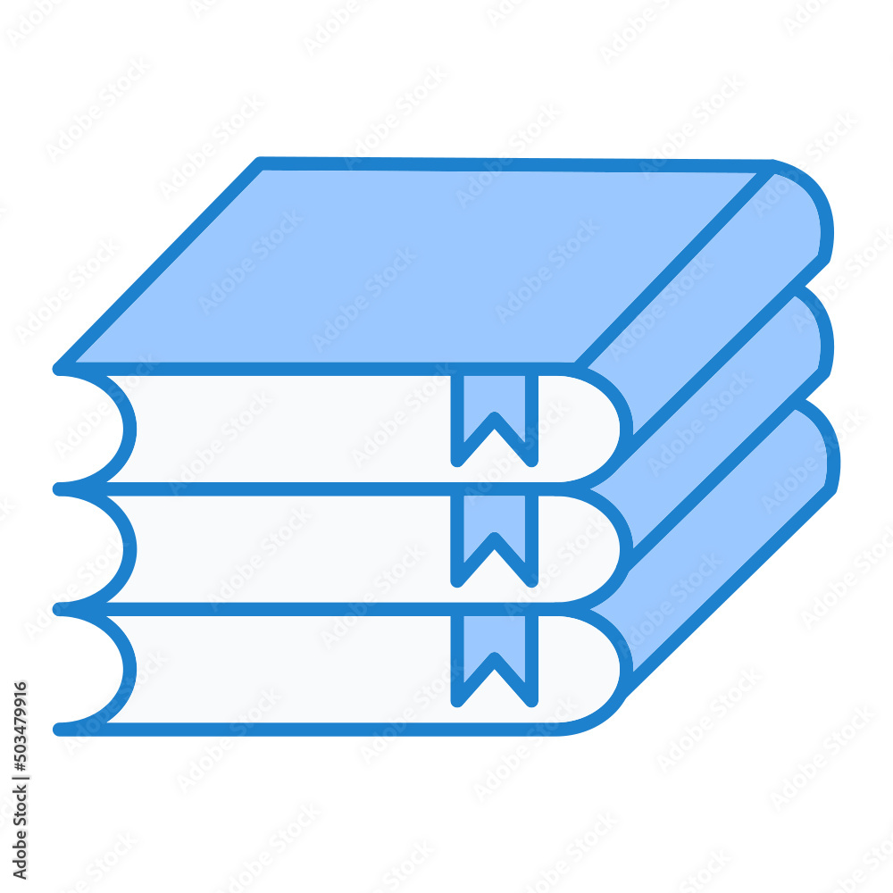 Books Stack Icon Design