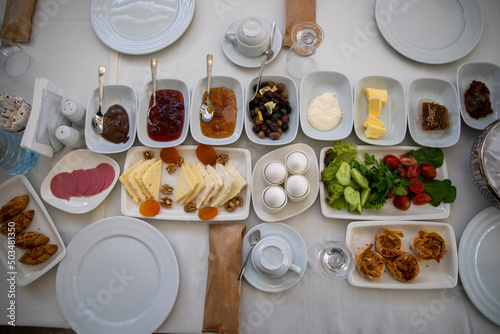 Rich and delicious traditional Turkish breakfast
