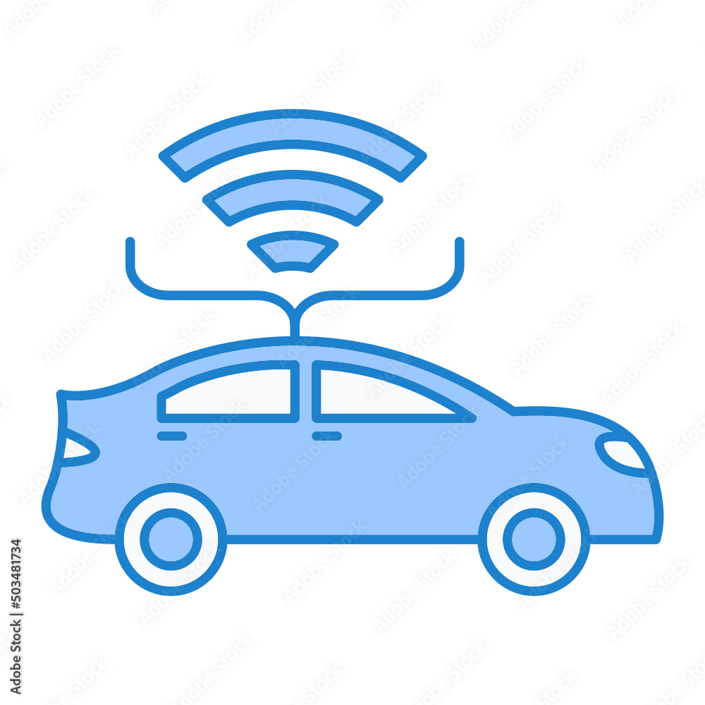 Autonomous Car Icon Design