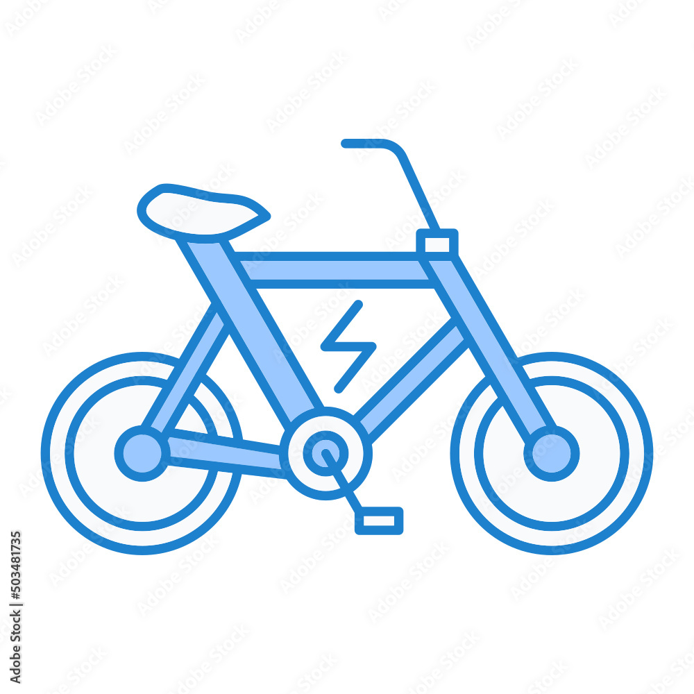 Electric Bicycle Icon Design