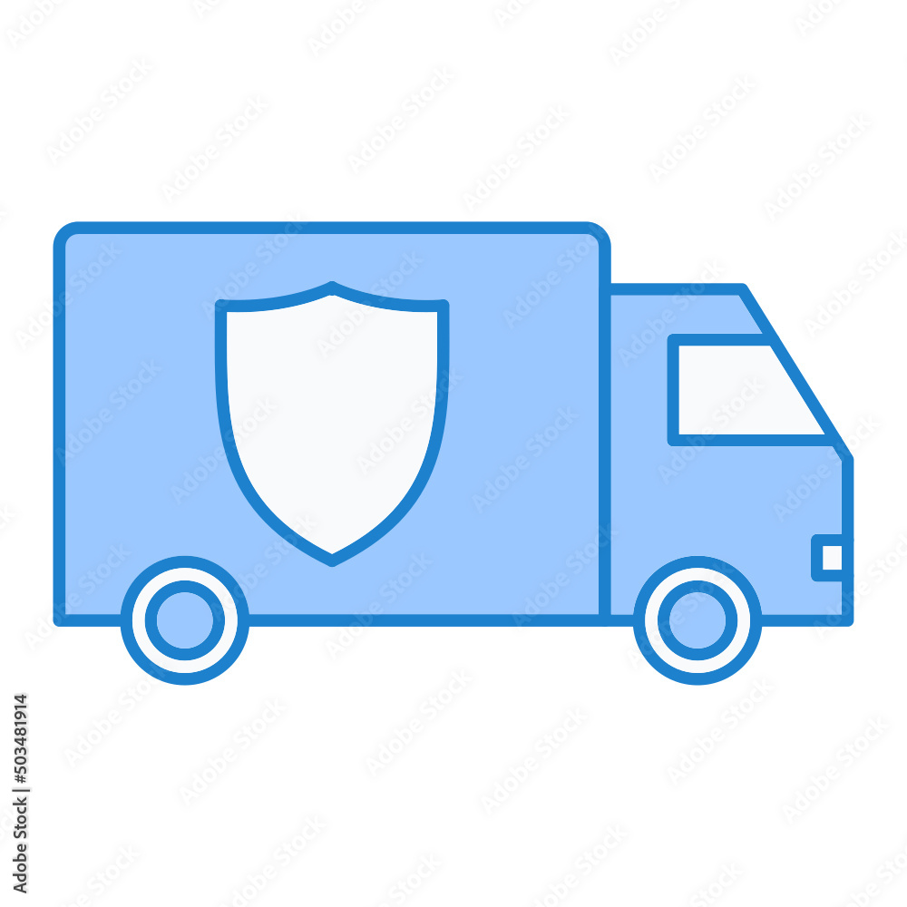 Security Van Icon Design Security Van Icon Design