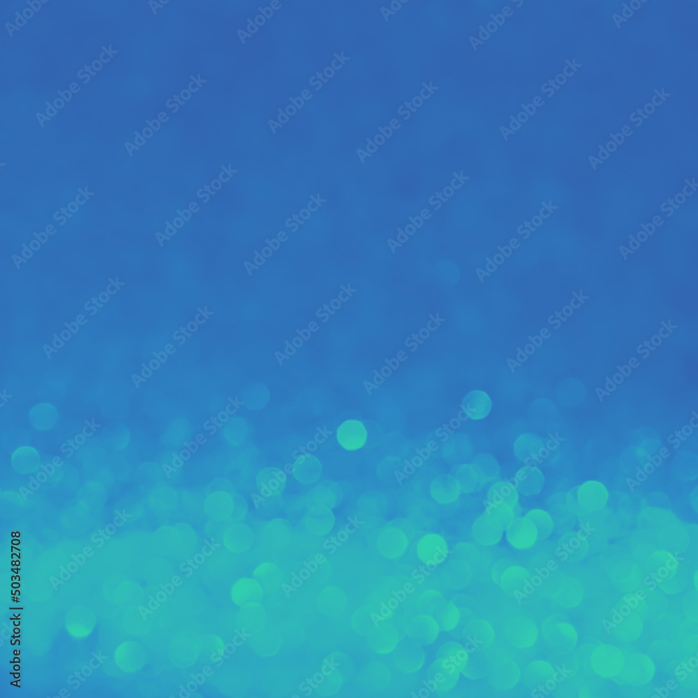 Trendy blue green blurred and sparkling background