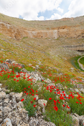 Çıralı Obruğu is in Akviran Plateau in the northwest of Yenikent Subdistrict in Karapınar district of Konya. photo